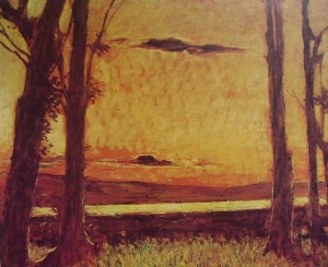 Luigi Conconi: Lago di Varese, anno 1910, cm. 57 x 68, collezione privata, Milano
